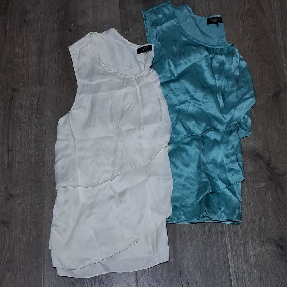 Lot of 2 Talbots Silk Tank Tops